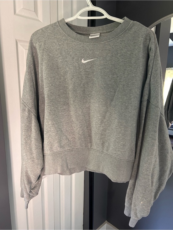 Nike Tops - Nike Gray Women's Pullover Sweatshirt with Swoosh